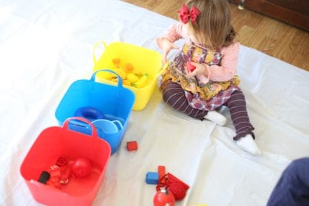 Sorting Toys by Color