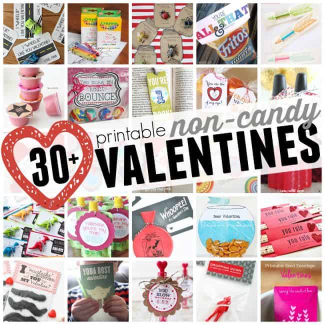 30+ Printable Non Candy Valentine Ideas