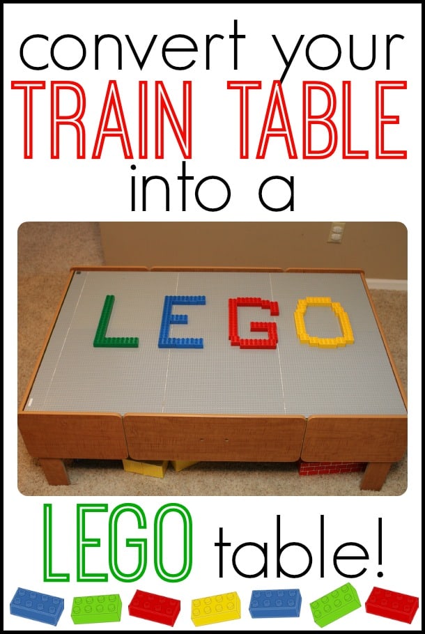 Make A DIY LEGO Table From A Train Table