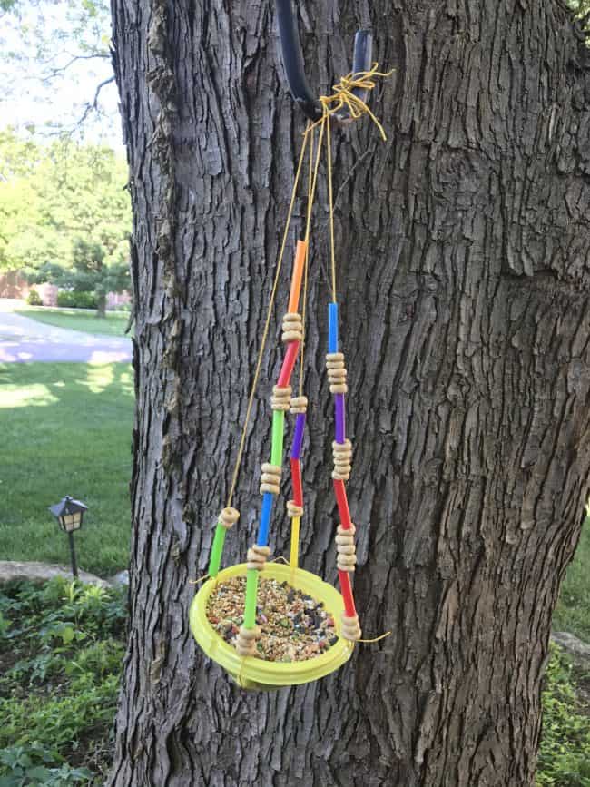 DIY Bird Feeder Finished Product