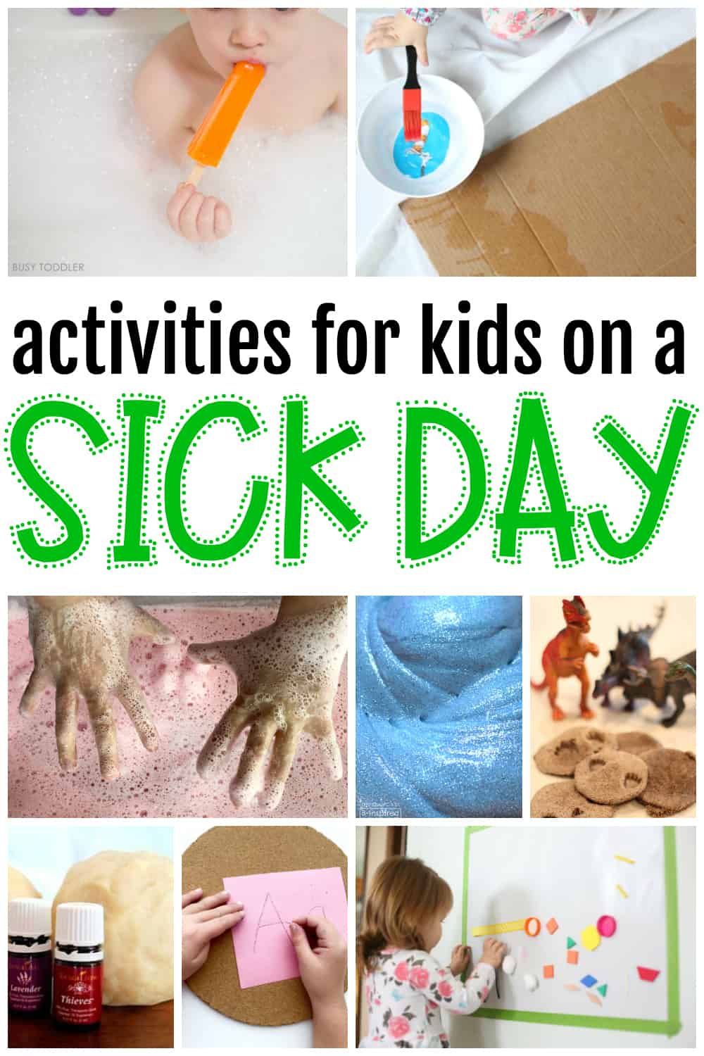Activities for Kids on a Sick Day
