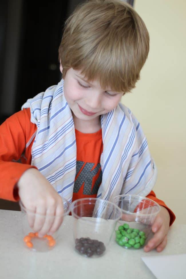 helping make a rainbow pot of gold