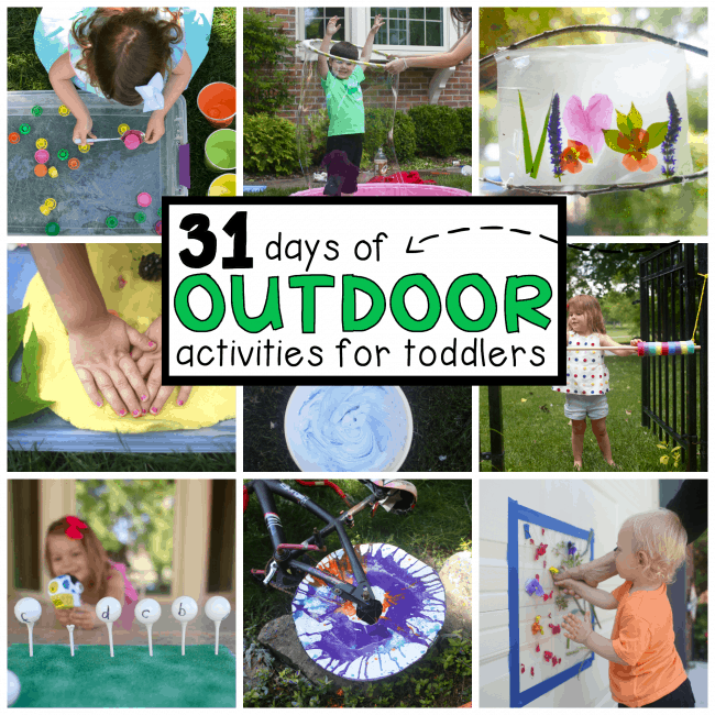 31 Days of Outdoor Activities for Toddlers