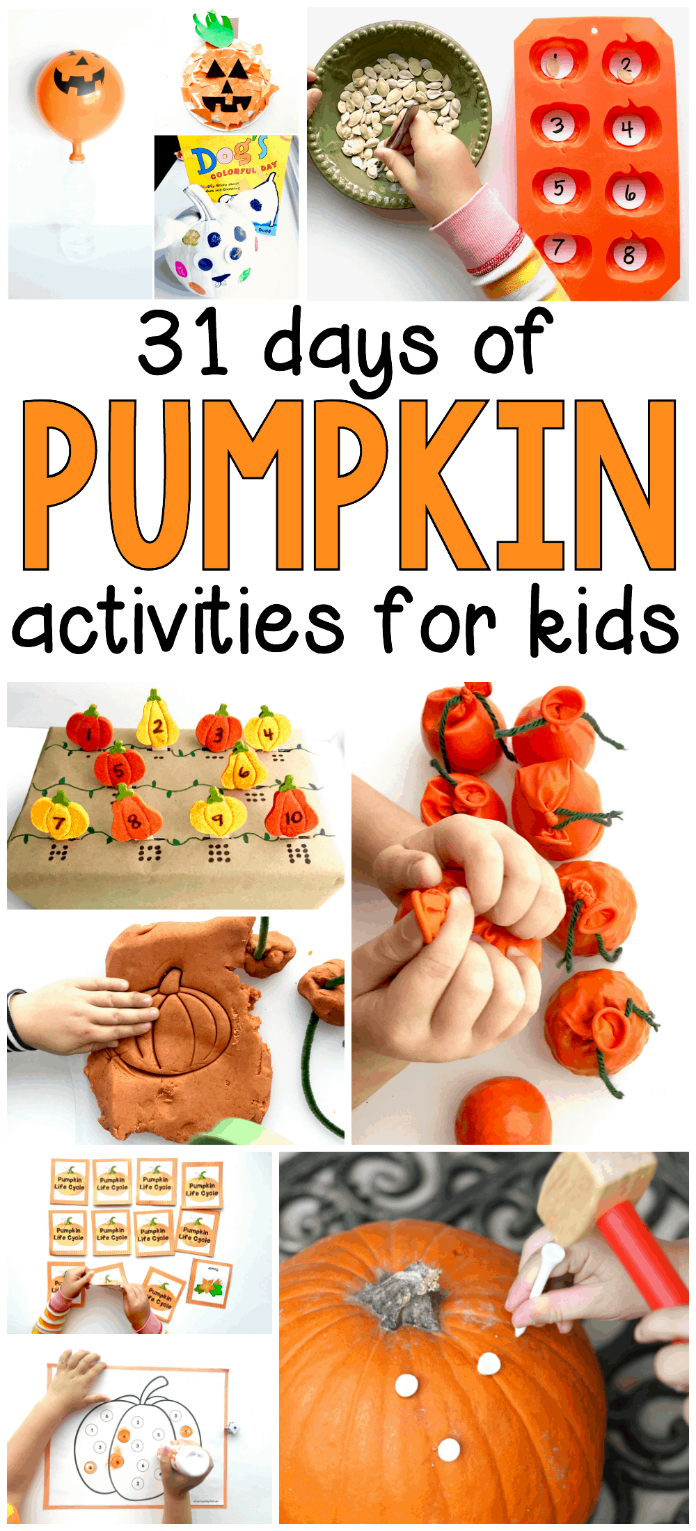 31 Days of Pumpkin Activities for Preschoolers