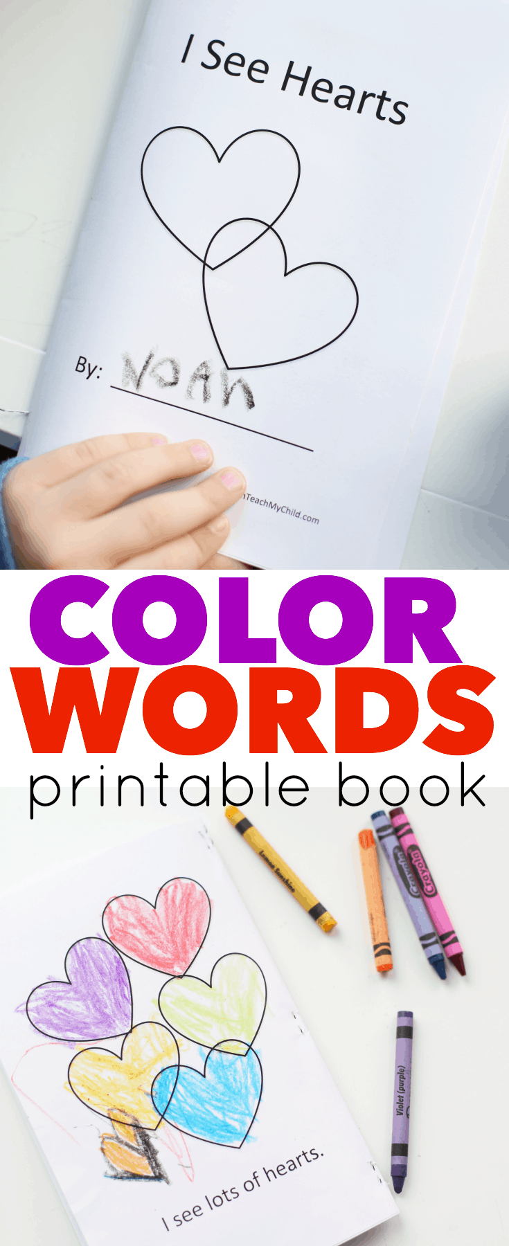 Color Words Printable Book