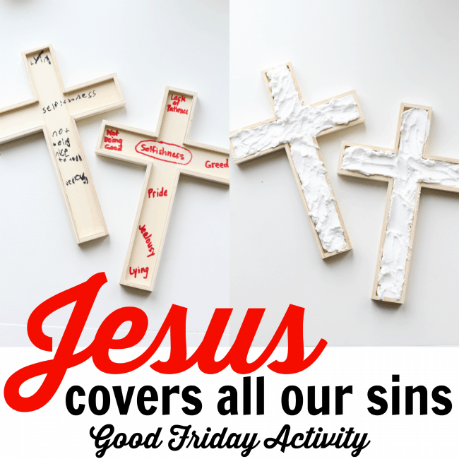 Jesus Covers all our Sins Good Friday Activity