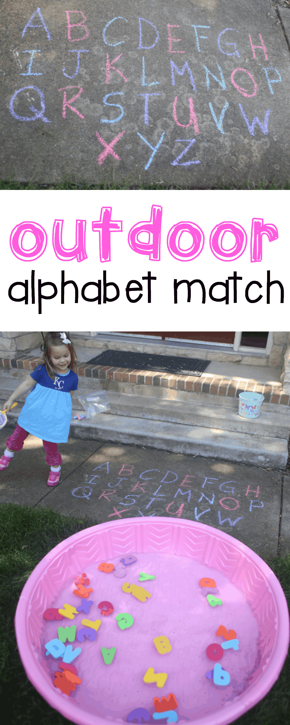 Outdoor Alphabet Match for Toddlers