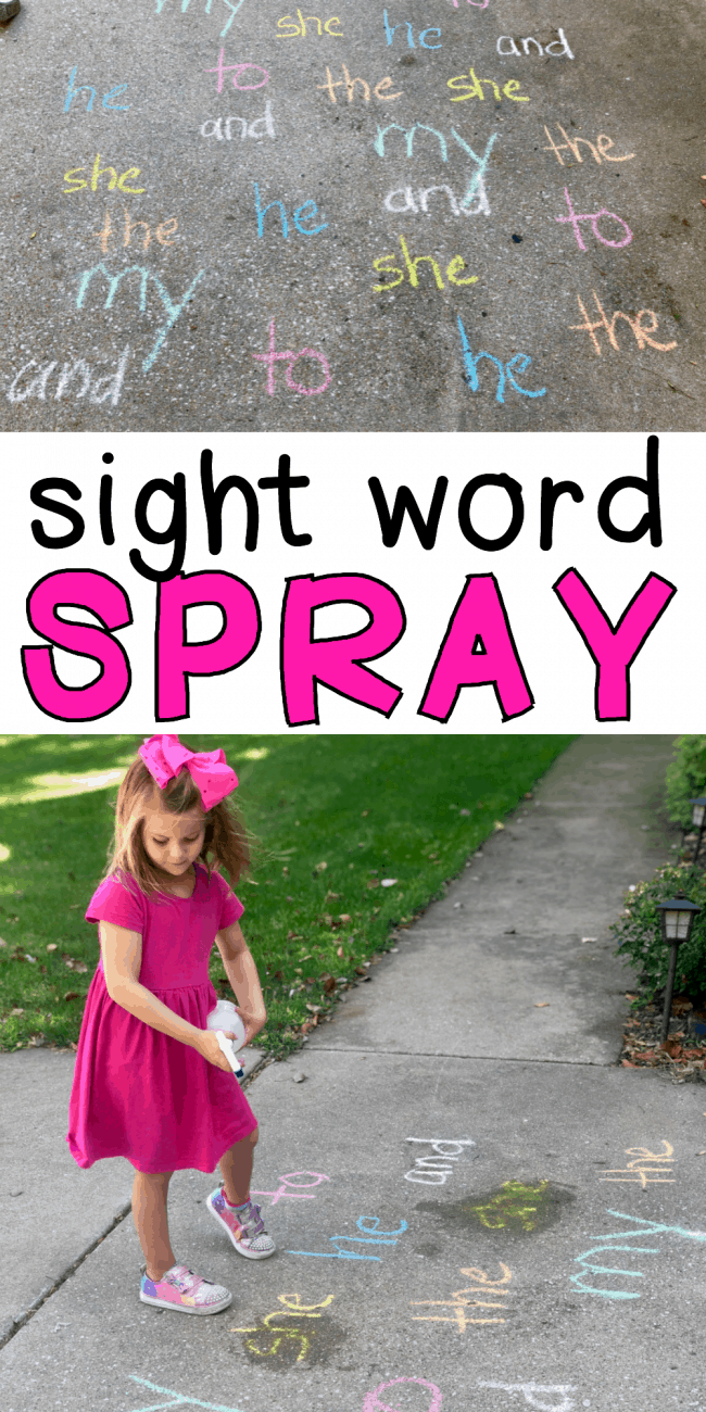 Sight Word Spray