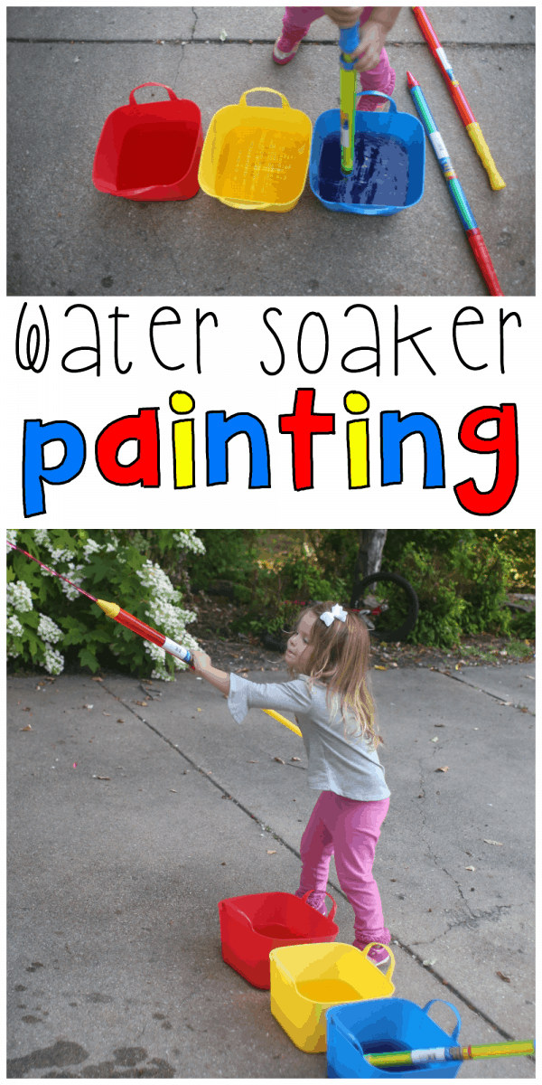 Water Soaker Painting for Toddlers